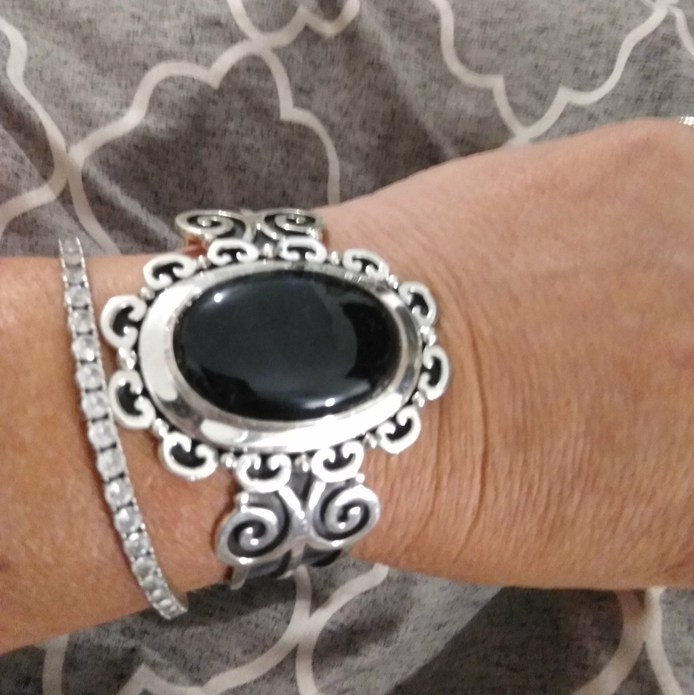 Vintage Sterling Silver Cuff Bracelet